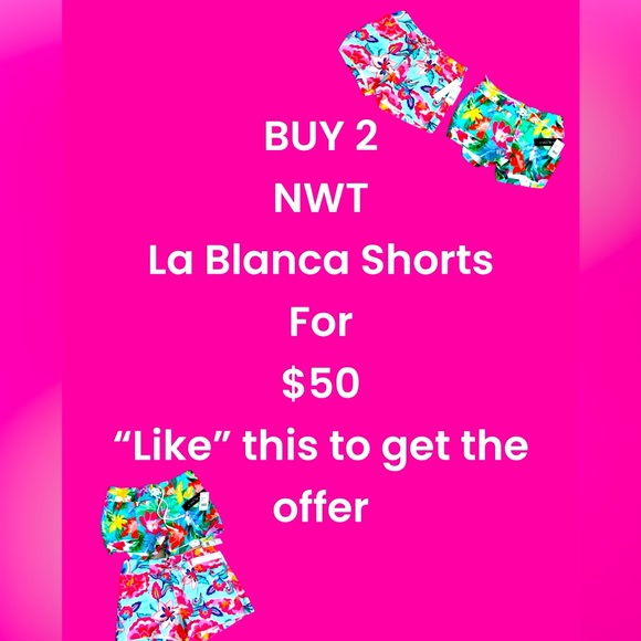 Buy 2 NWT La Blanca Board Shorts - Picture 1 of 3